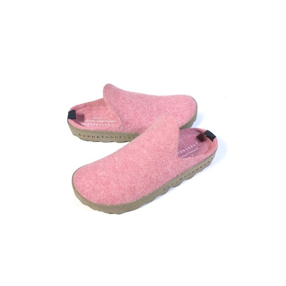 Fly London Asportuguesas 41 Come Sneaker Mule Pink Wool Shoes Size 10 - Picture 1 of 9